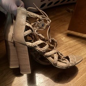 Sexy Strappy Chunky Heels 8